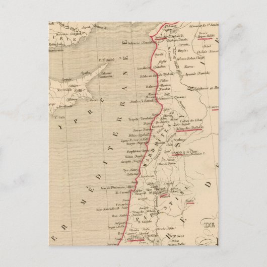 Syrie et de la Palestine, 624 ans apres JC Postkarte (Vorderseite)