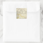 Syrien 2 quadratischer aufkleber (Tasche)
