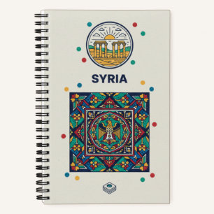 Syrien-Erbe & Palmyra-Mosaik-Fotoarchiv Notizblock