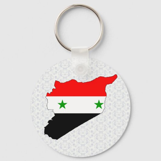 Syrien-Flag-Karte Schlüsselanhänger (Vorderseite)