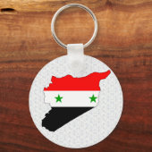 Syrien-Flag-Karte Schlüsselanhänger (Vorderseite)