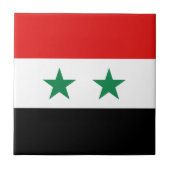 Syrien Flag Keramik Tile Fliese (Vorderseite)