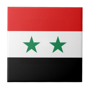 Syrien Flag Keramik Tile Fliese