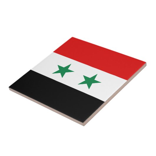 Syrien Flag Keramik Tile Fliese (Seite)