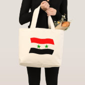 Syrien-Flag Tote-Tasche Jumbo Stoffbeutel (Vorderseite (Produkt))