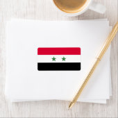Syrien-Flagge Adressaufkleber (Insitu)