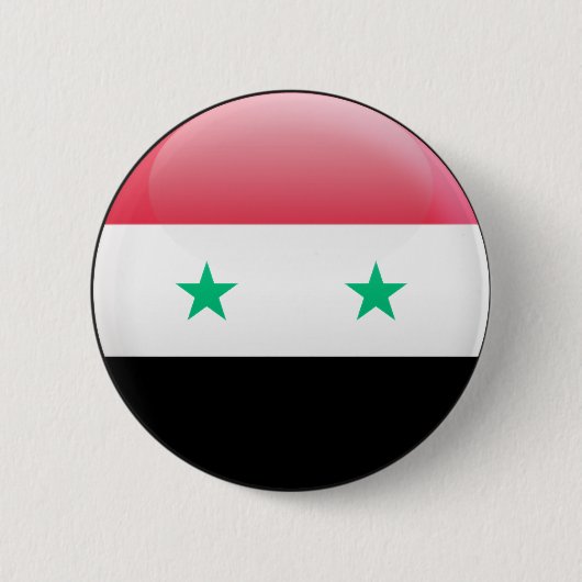 Syrien-Flagge Button (Vorderseite)