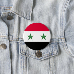 Syrien-Flagge Button