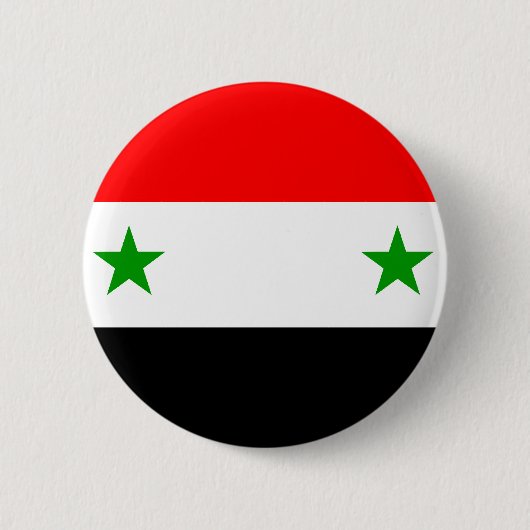 Syrien-Flagge Button (Vorderseite)