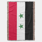 Syrien-Flagge Decke (Vorderseite Vertikal)