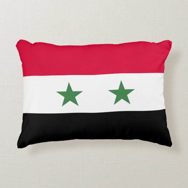 Syrien-Flagge Dekokissen (Vorderseite)