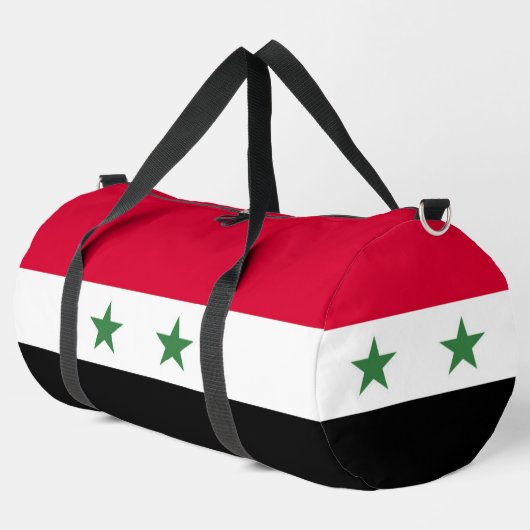 Syrien-Flagge Duffle Bag (Linke Ecke)