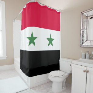 Syrien-Flagge Duschvorhang