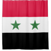 Syrien-Flagge Duschvorhang (Vorderseite)