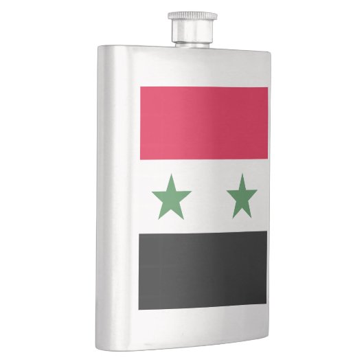 Syrien-Flagge Flachmann (Rechts)