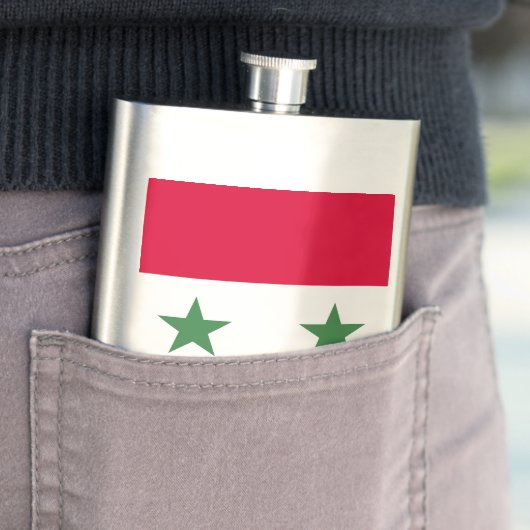 Syrien-Flagge Flachmann (Beispiel)