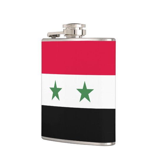 Syrien-Flagge Flachmann (Links)