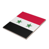 Syrien-Flagge Fliese (Seite)