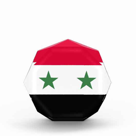 Syrien-Flagge Fotoblock (Vorderseite)