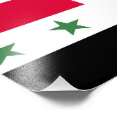 Syrien-Flagge Fotodruck (Ecke)