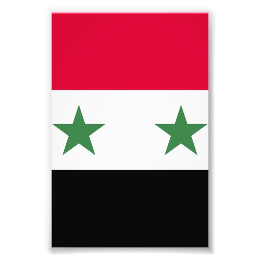 Syrien-Flagge Fotodruck (Vorne)