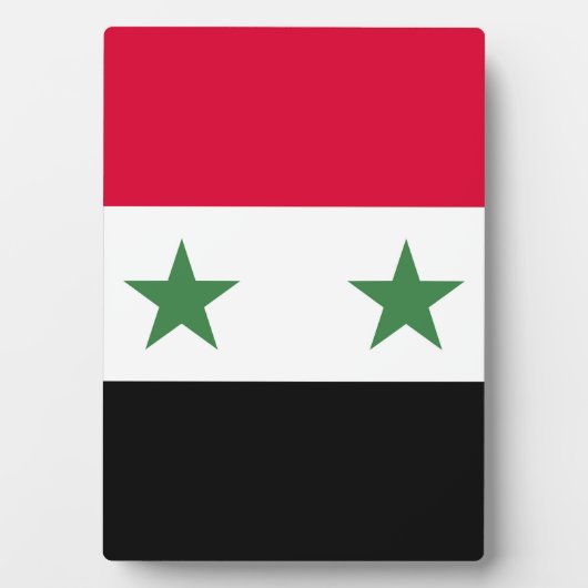 Syrien-Flagge Fotoplatte (Vorderseite)