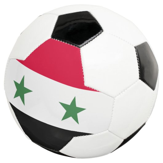 Syrien-Flagge Fußball (Dreiviertel)