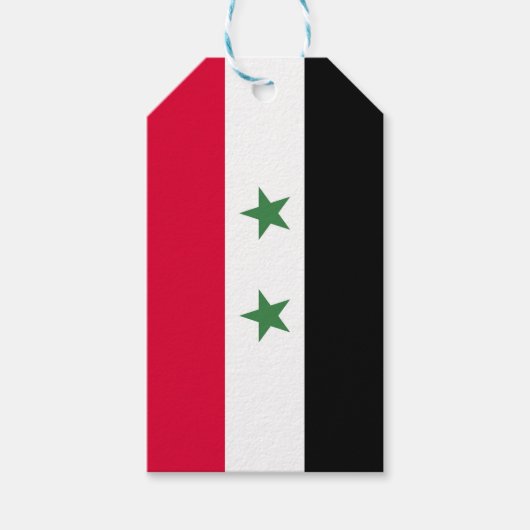 Syrien-Flagge Geschenkanhänger (Vorderseite)