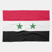 Syrien-Flagge Geschirrtuch (Horizontal)