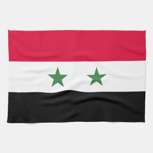 Syrien-Flagge Geschirrtuch (Horizontal)