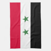 Syrien-Flagge Geschirrtuch (Vertikal)