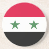 Syrien-Flagge Getränkeuntersetzer (Vorne)