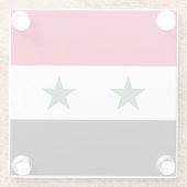 Syrien-Flagge Glasuntersetzer (Rückseite)