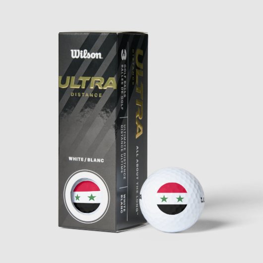 Syrien-Flagge Golfball (Verpackungen)