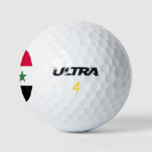 Syrien-Flagge Golfball (Logo)