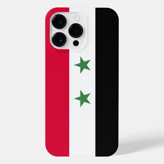 Syrien-Flagge iPhone Hülle (Rückseite)