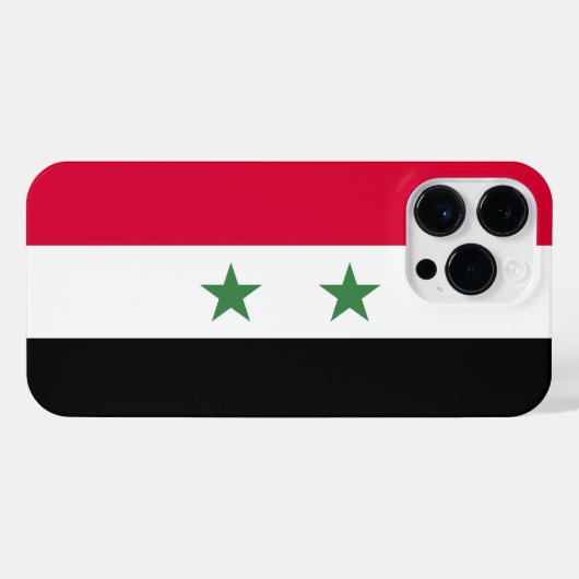 Syrien-Flagge iPhone Hülle (Rückseite (Horizontal))