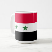 Syrien-Flagge Kaffeetasse (Vorderseite Links)