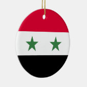 Syrien-Flagge Keramik Ornament (Rechts)