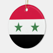 Syrien-Flagge Keramik Ornament (Links)