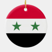 Syrien-Flagge Keramik Ornament (Hinten)