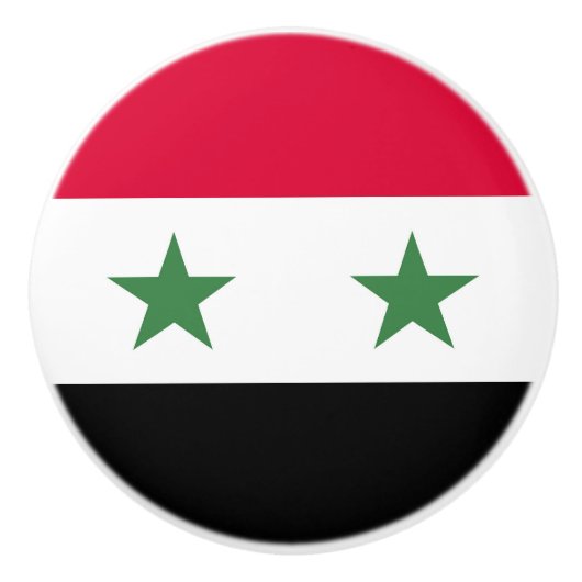 Syrien-Flagge Keramikknauf (Vorderseite)