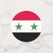 Syrien-Flagge Konfetti (Klein Vorderseite)