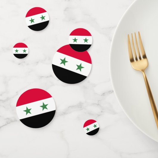 Syrien-Flagge Konfetti (Gruppe)