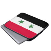 Syrien-Flagge Laptopschutzhülle (Vorne Knopf)