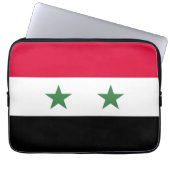 Syrien-Flagge Laptopschutzhülle (Vorderseite)