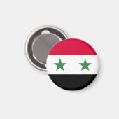 Syrien-Flagge Magnet (Vorderseite/Rückseite)