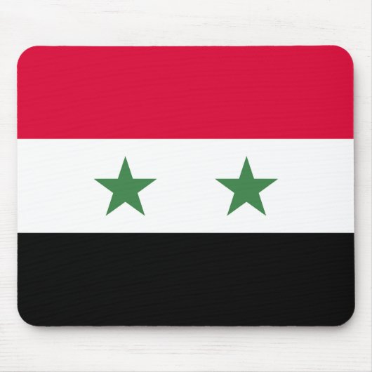 Syrien-Flagge Mousepad (Vorne)