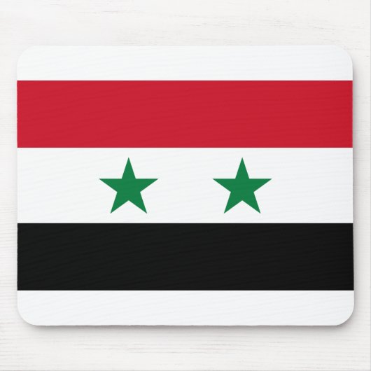 Syrien-Flagge Mousepad (Vorne)