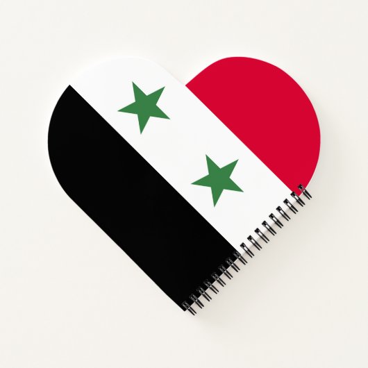 Syrien-Flagge Notizblock (Rückseite)